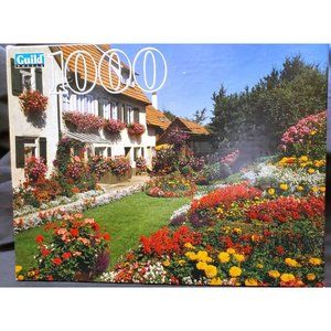 Guild HOME AND FLOWER GARDEN Owen Germany  1000 piece jigsaw puzzle SEALED 20x27